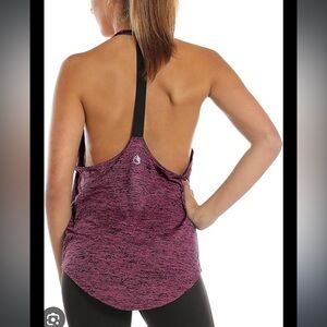 NWT Icyzone Women’s Workout Tank Top, heathered burgundy, S